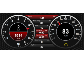 Динамические параметры и ошибки ЭБУ для WiFi Dashboard